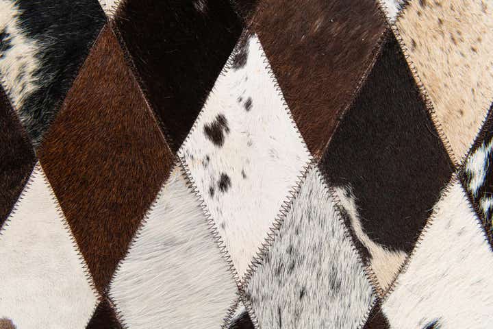 6' 8 x 9' 9 Cowhide Stocks Rug