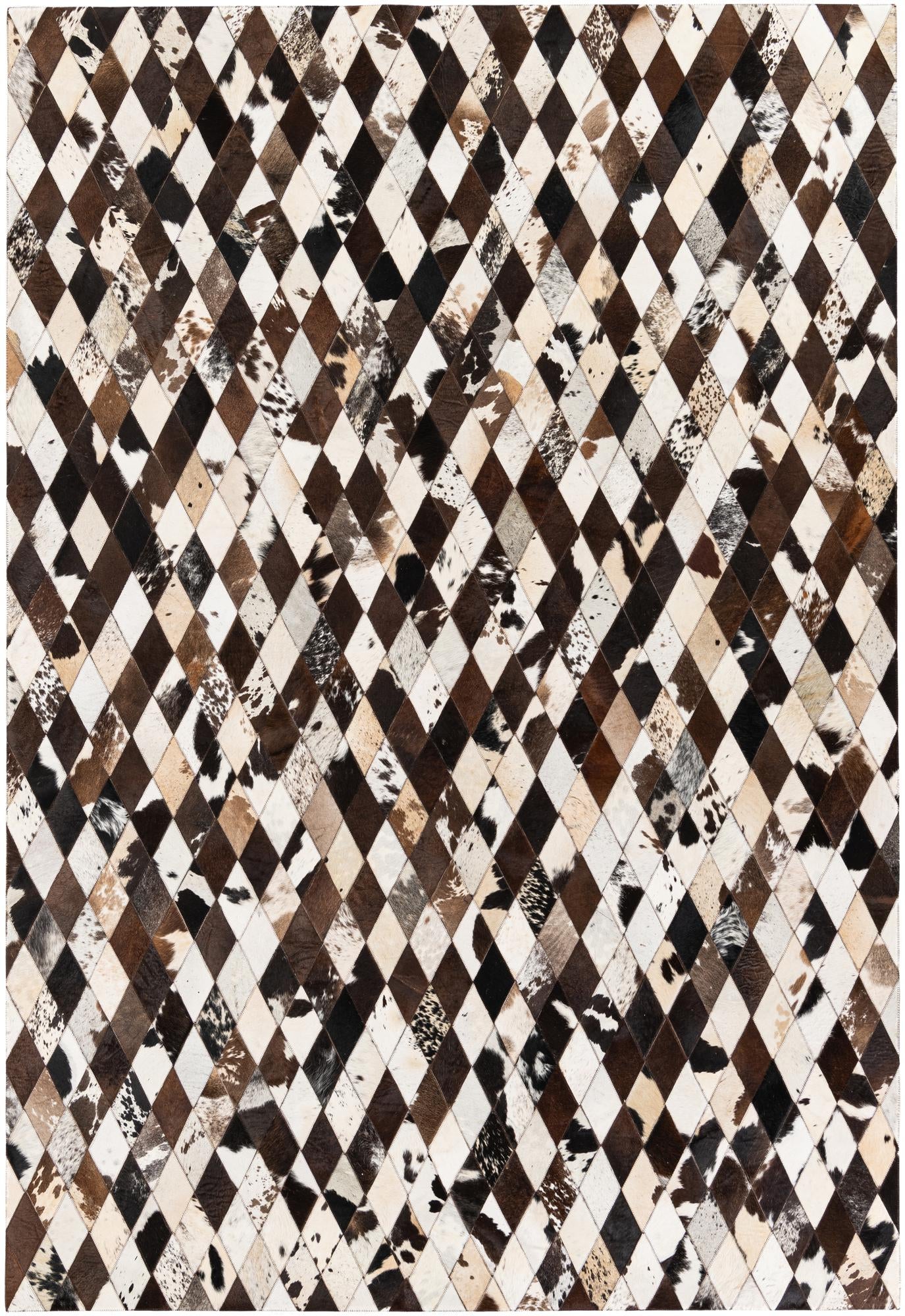 6' 8 x 9' 9 Cowhide Stocks Rug