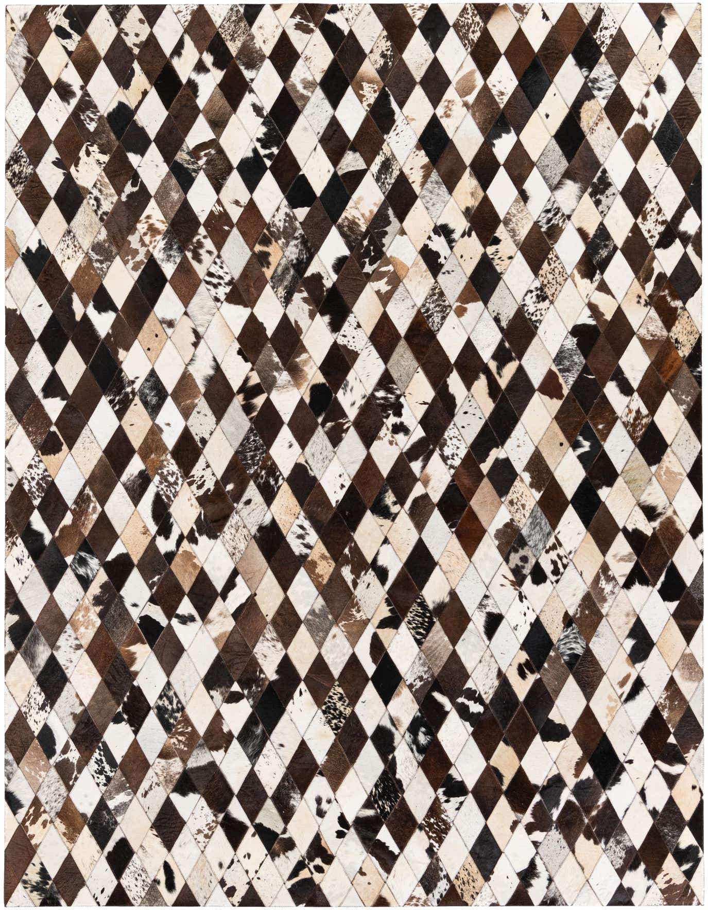 6' 8 x 9' 9 Cowhide Stocks Rug