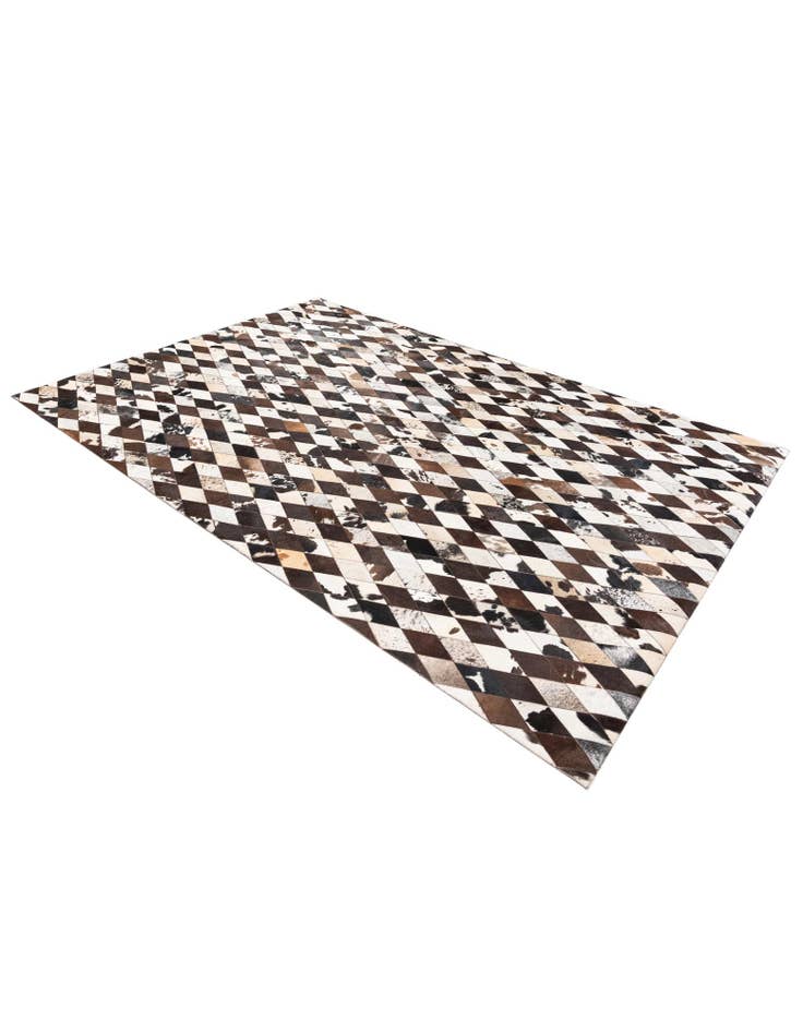 Detail image of 6' 8 x 9' 11 Cowhide Stocks Rug