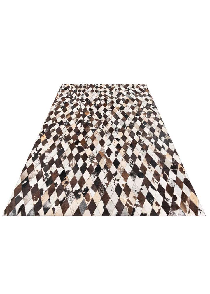 6' 8 x 9' 11 Cowhide Stocks Rug