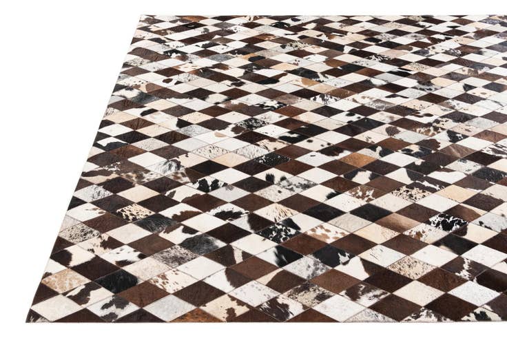 Detail image of 6' 8 x 9' 11 Cowhide Stocks Rug
