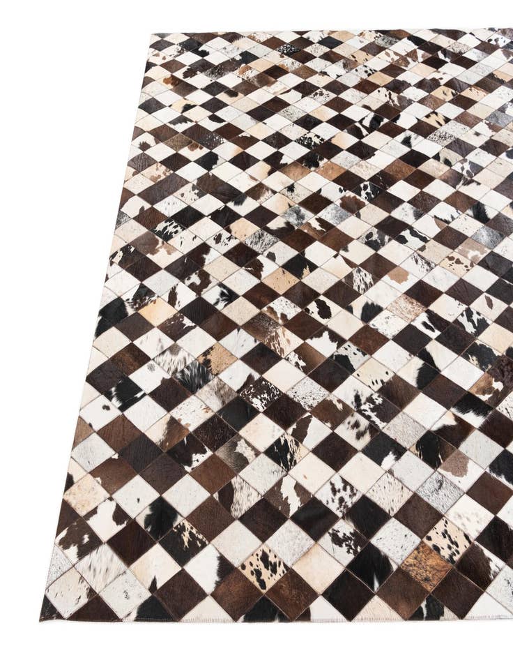 Detail image of 6' 9 x 9' 11 Cowhide Stocks Rug