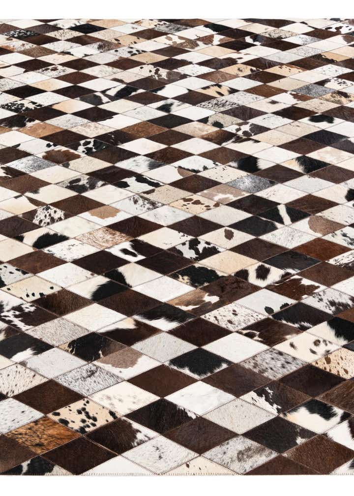 6' 9 x 9' 11 Cowhide Stocks Rug