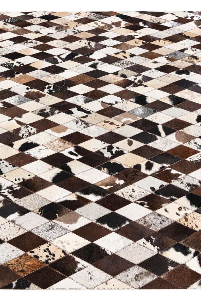 6' 9 x 9' 11 Cowhide Stocks Rug