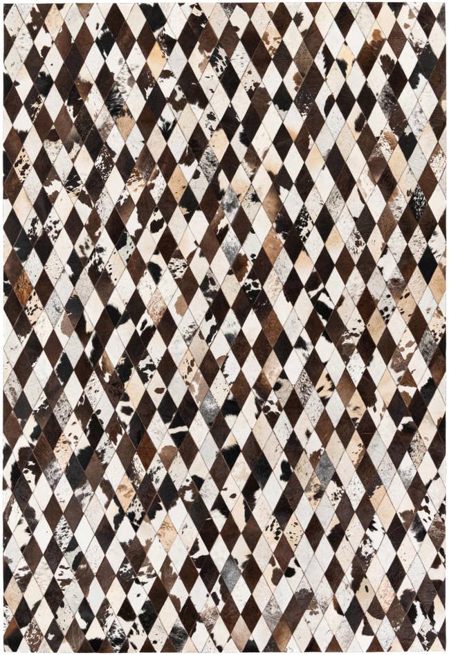 Detail image of 6' 9 x 9' 11 Cowhide Stocks Rug