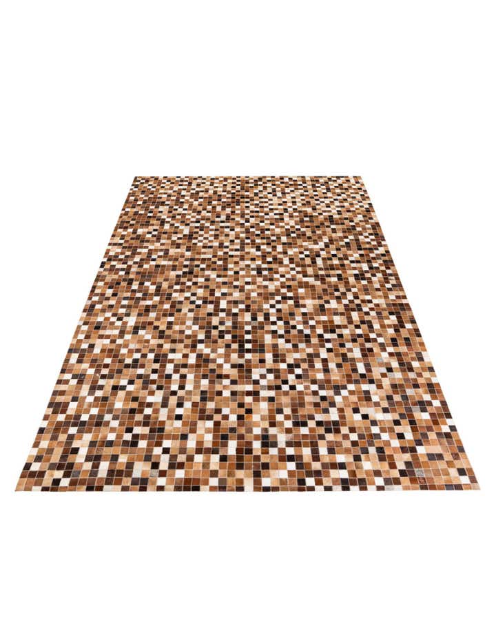 6' 8 x 9' 10 Cowhide Stocks Rug