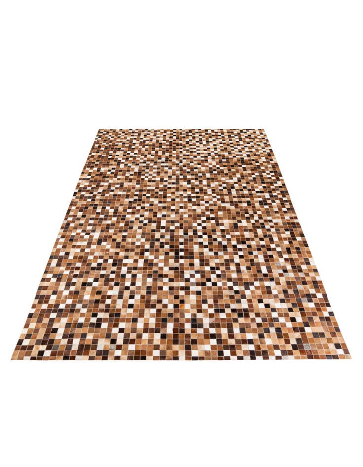 Detail image of 6' 8 x 9' 10 Cowhide Stocks Rug