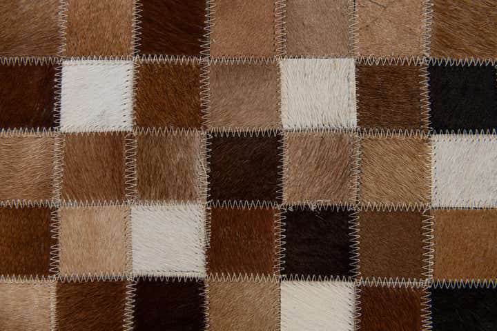 6' 8 x 9' 10 Cowhide Stocks Rug