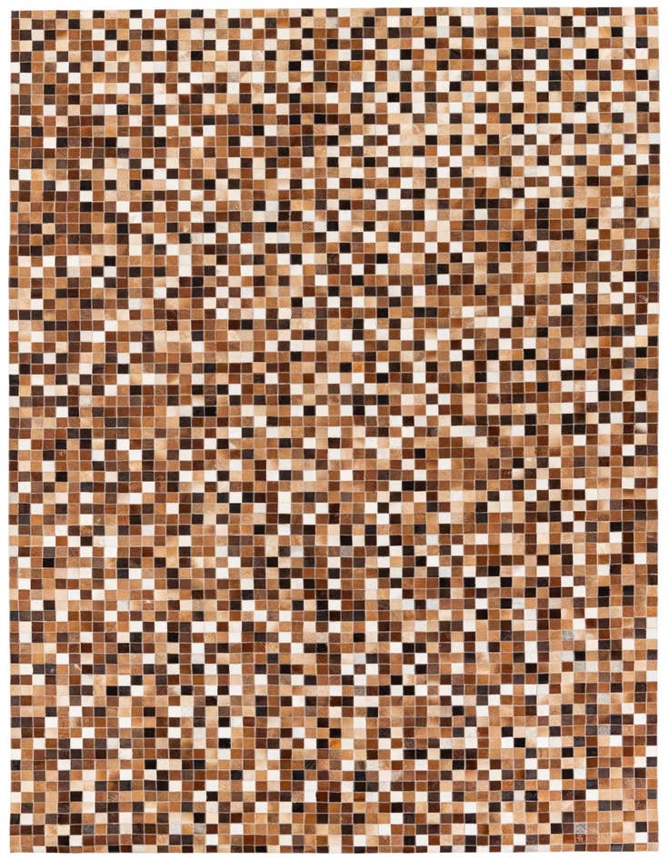 Detail image of 6' 8 x 9' 10 Cowhide Stocks Rug