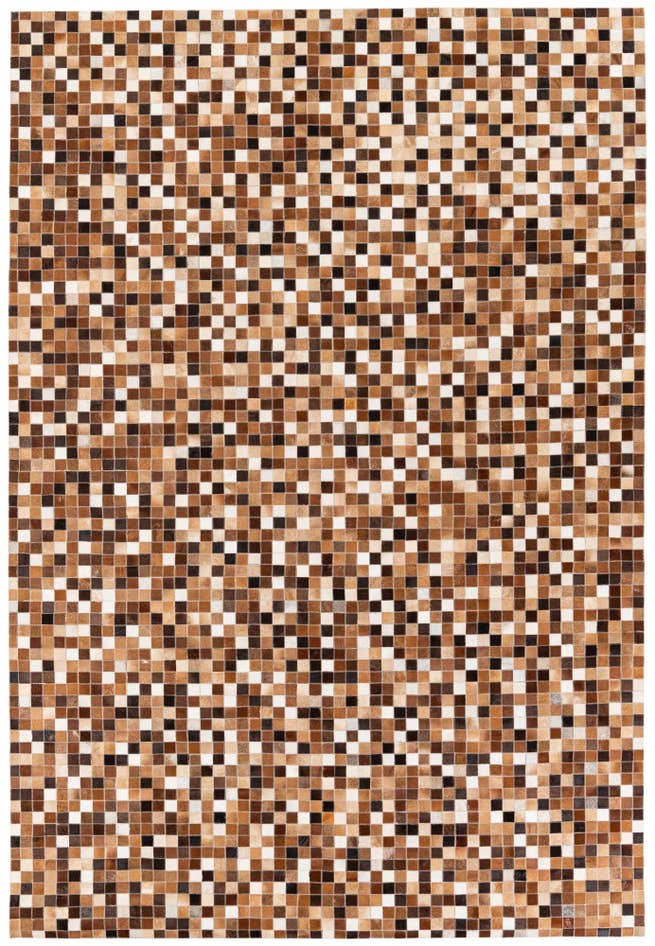 Detail image of 6' 8 x 9' 10 Cowhide Stocks Rug