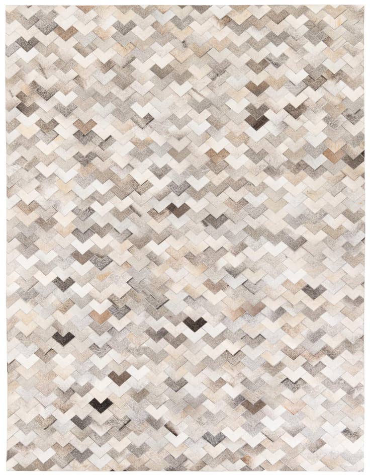 Detail image of 6' 7 x 9' 10 Cowhide Stocks Rug