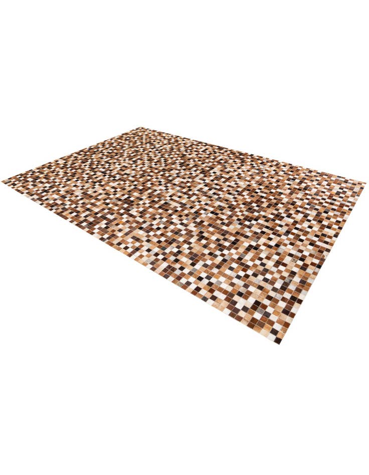 Detail image of 6' 8 x 10' Cowhide Stocks Rug