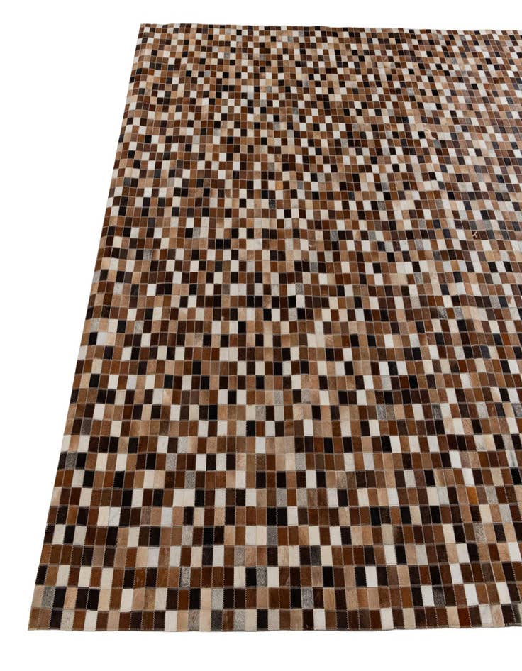 Detail image of 6' 8 x 10' Cowhide Stocks Rug