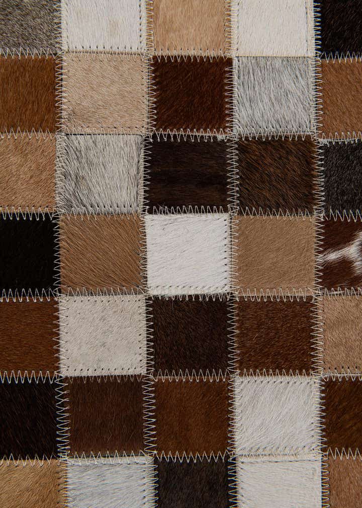 6' 8 x 10' Cowhide Stocks Rug