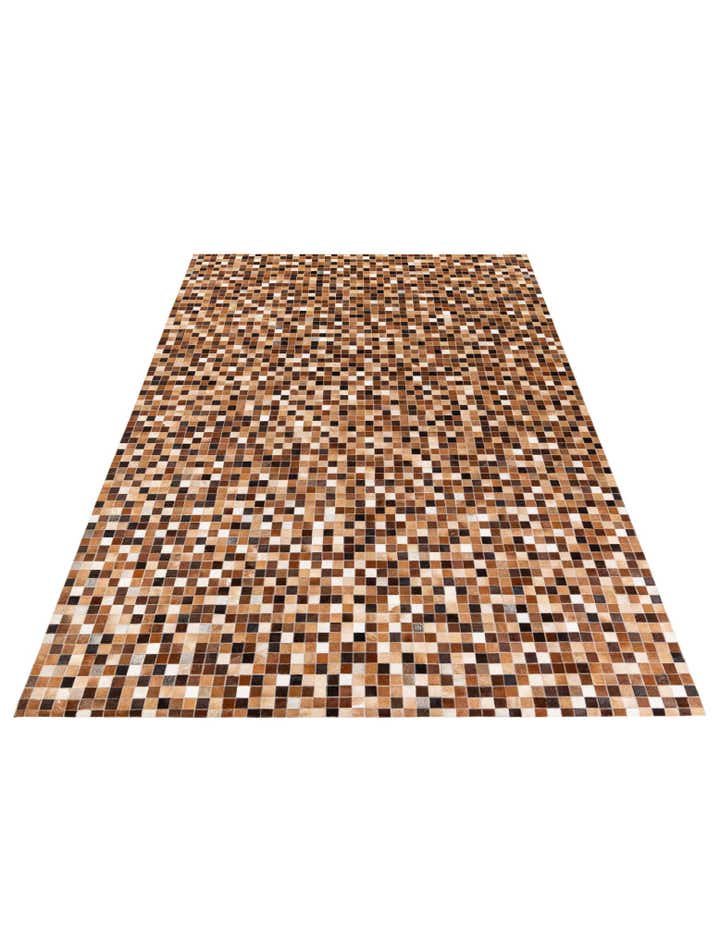 6' 8 x 9' 11 Cowhide Stocks Rug