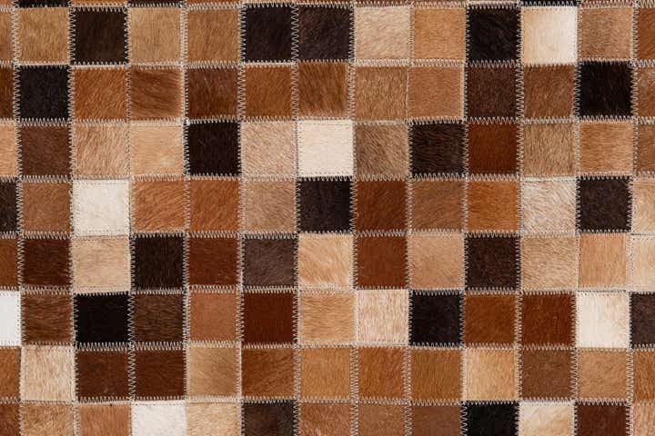6' 8 x 9' 11 Cowhide Stocks Rug