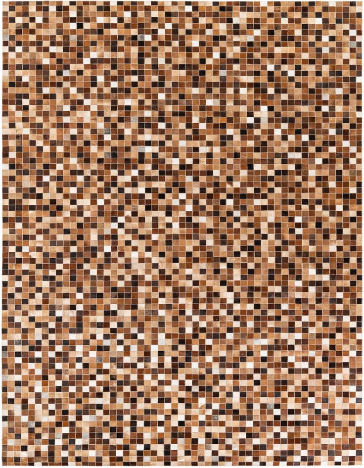 Detail image of 6' 8 x 9' 11 Cowhide Stocks Rug