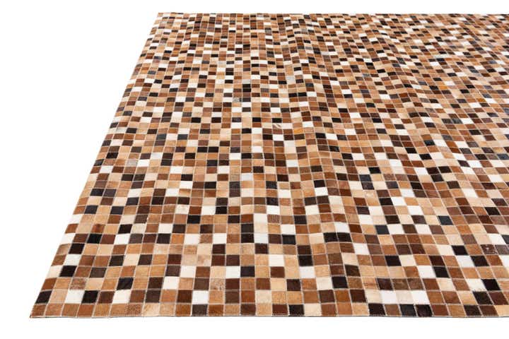6' 7 x 9' 9 Cowhide Stocks Rug