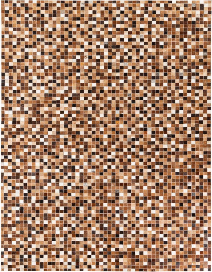 Detail image of 6' 7 x 9' 9 Cowhide Stocks Rug
