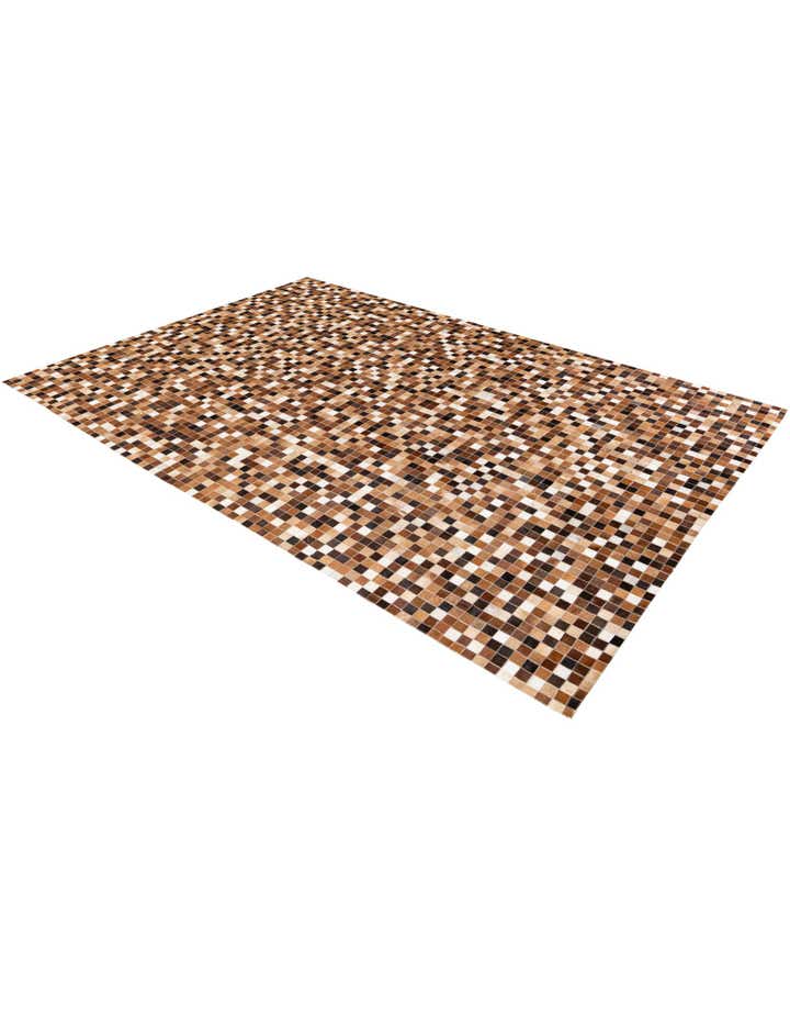 6' 9 x 9' 9 Cowhide Stocks Rug