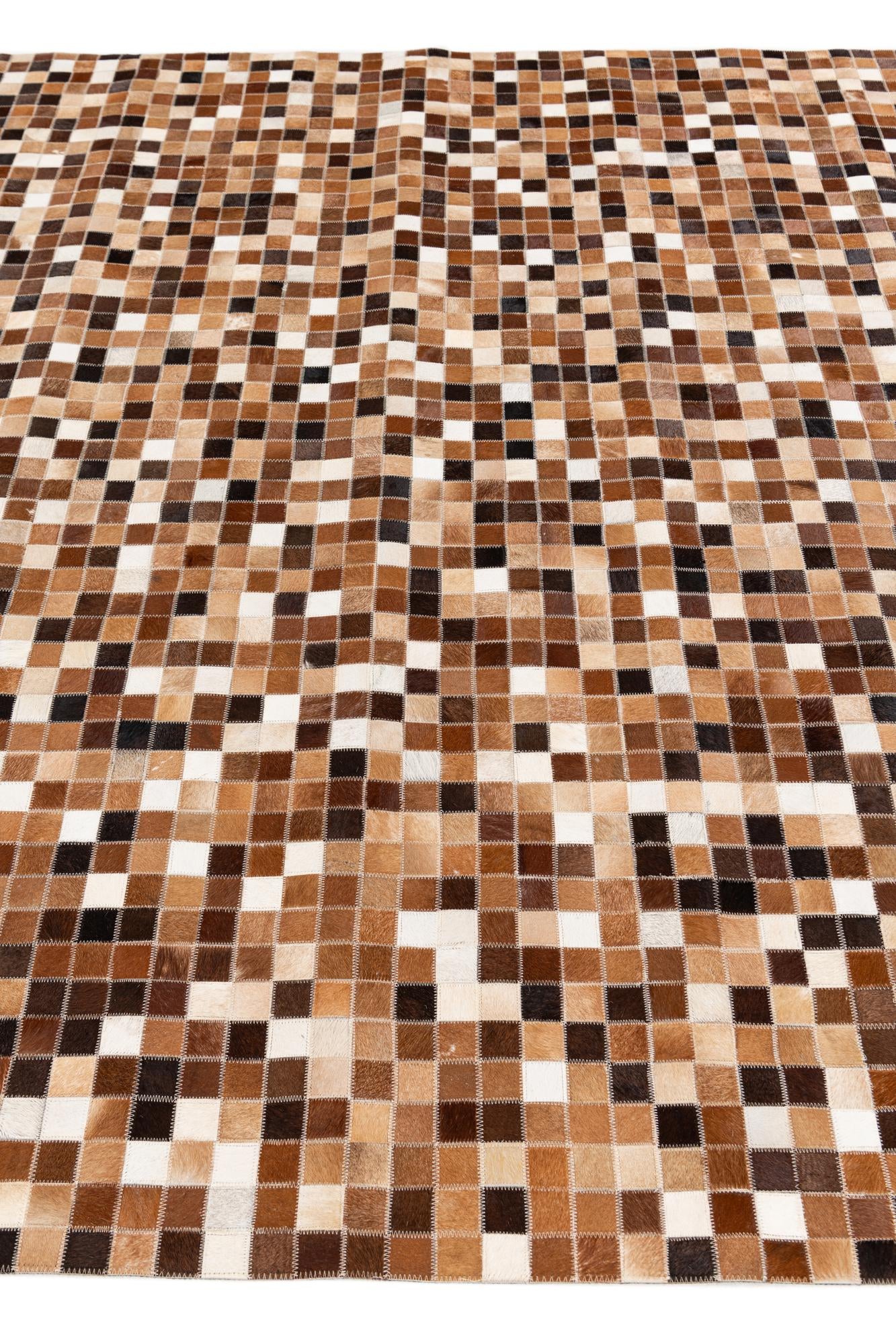 6' 9 x 9' 9 Cowhide Stocks Rug