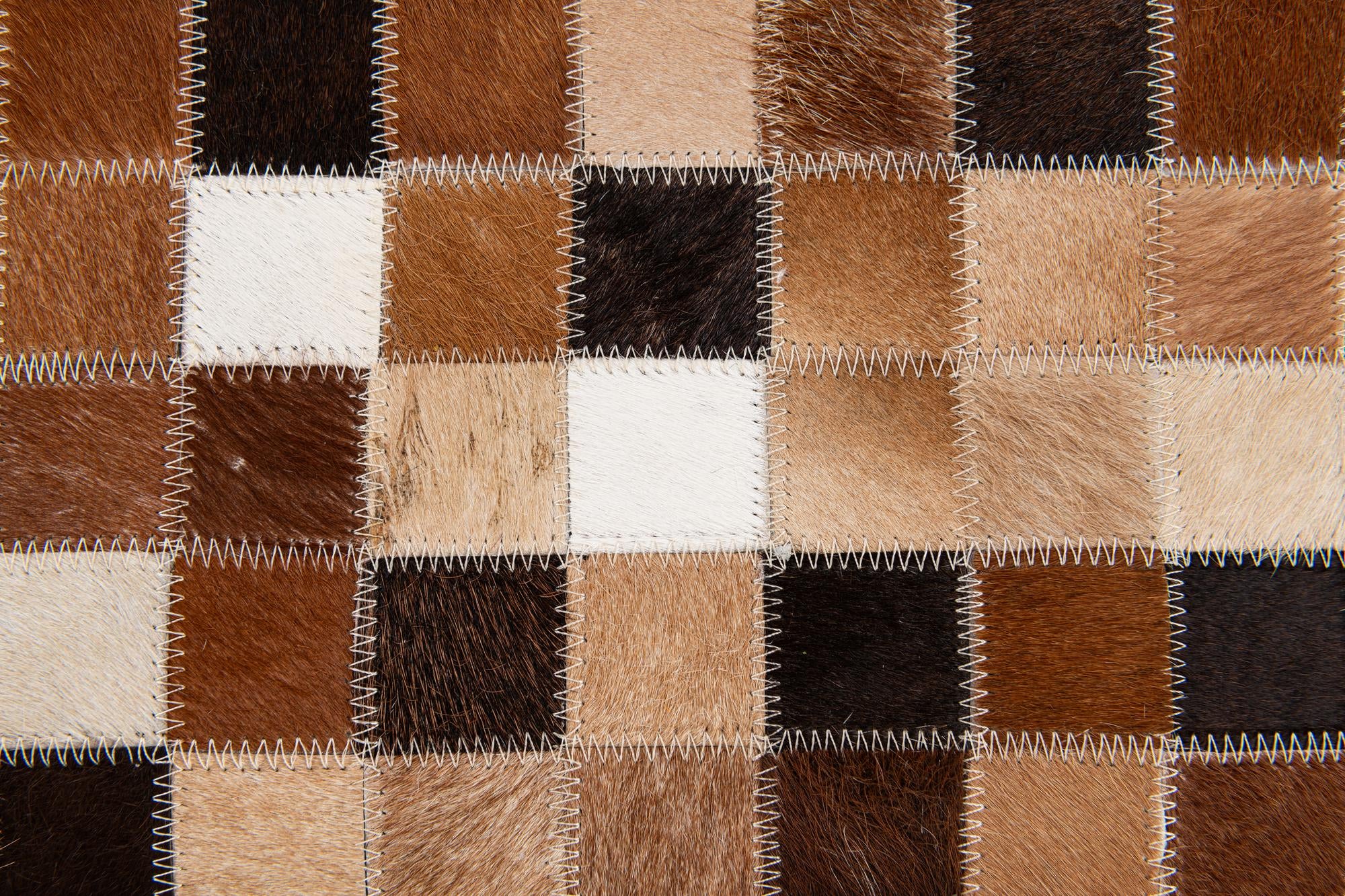 6' 9 x 9' 9 Cowhide Stocks Rug