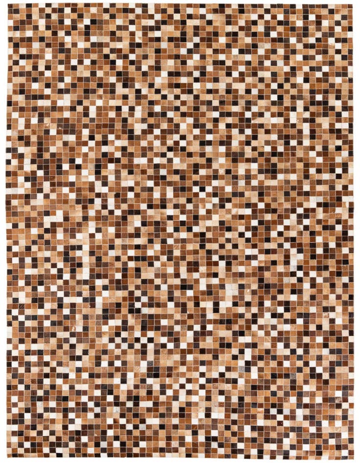 Detail image of 6' 9 x 9' 9 Cowhide Stocks Rug