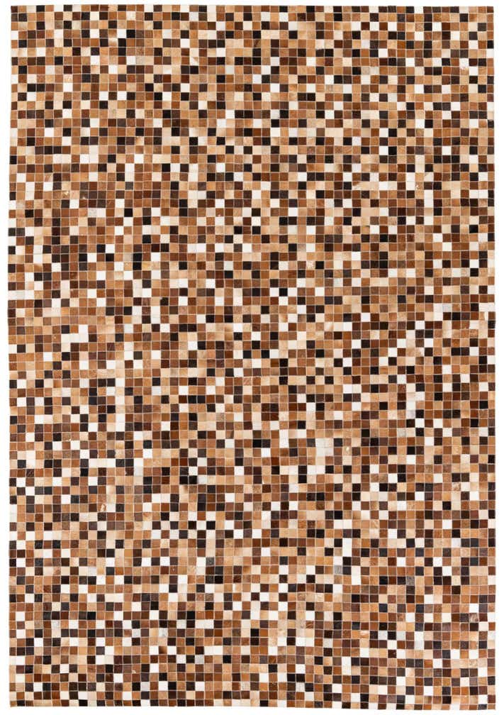 6' 9 x 9' 9 Cowhide Stocks Rug