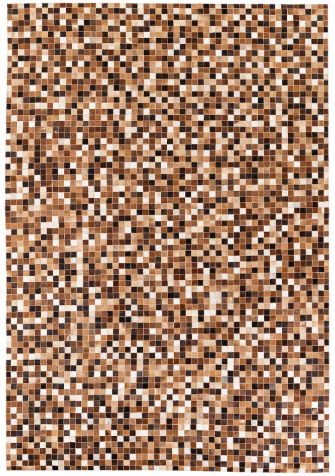 Detail image of 6' 9 x 9' 9 Cowhide Stocks Rug