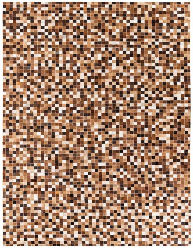 Detail image of 6' 8 x 9' 10 Cowhide Stocks Rug