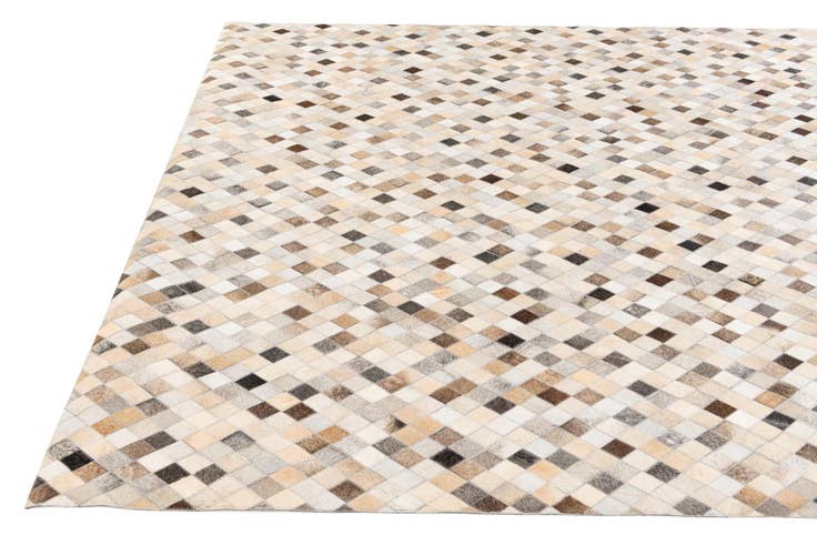 Detail image of 6' 7 x 9' 11 Cowhide Stocks Rug