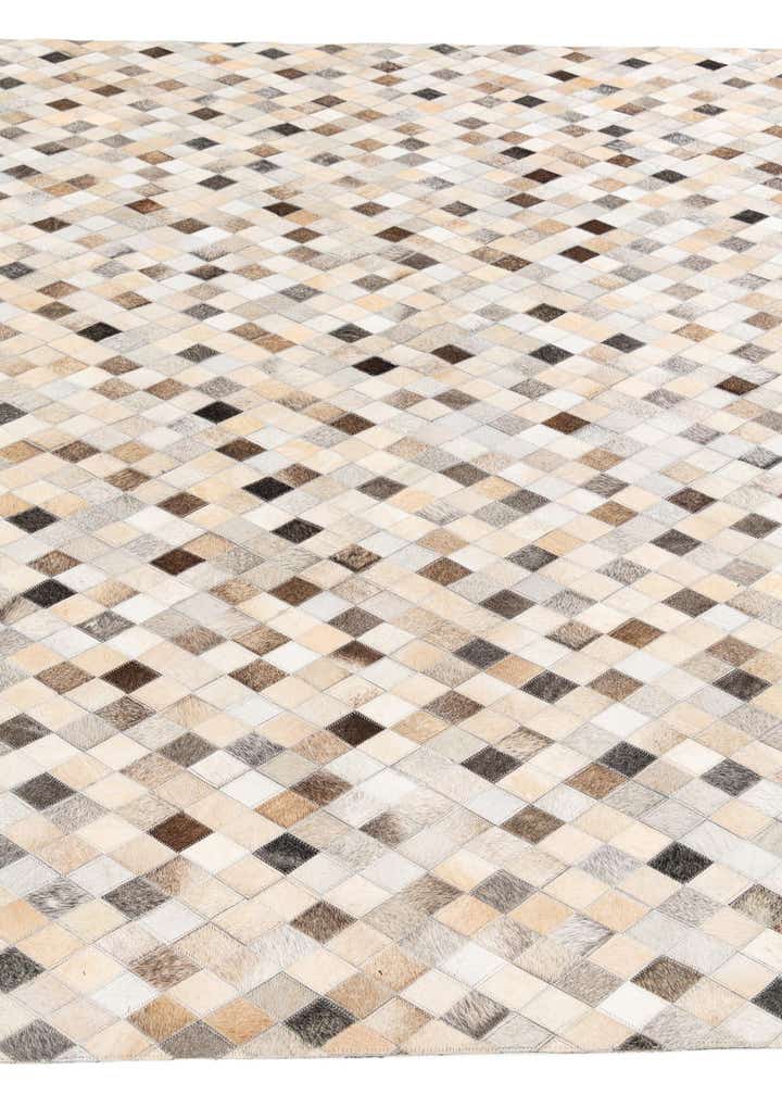 6' 7 x 9' 11 Cowhide Stocks Rug