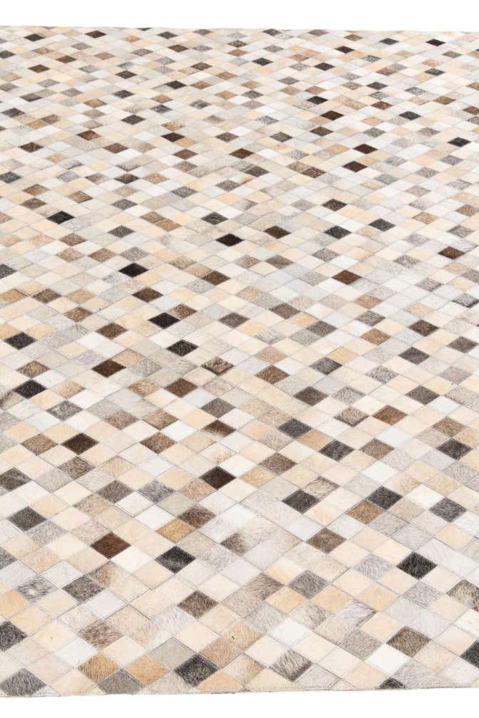6' 7 x 9' 11 Cowhide Stocks Rug