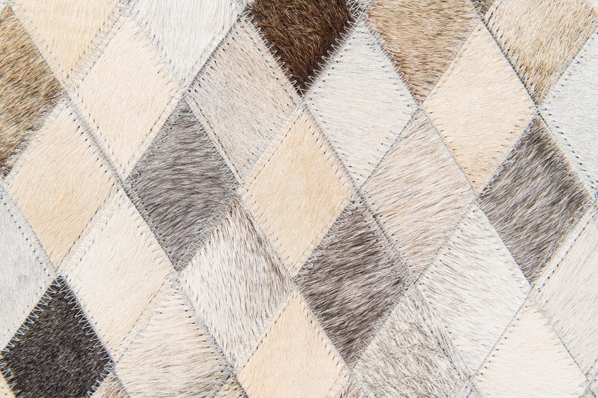 6' 7 x 9' 11 Cowhide Stocks Rug