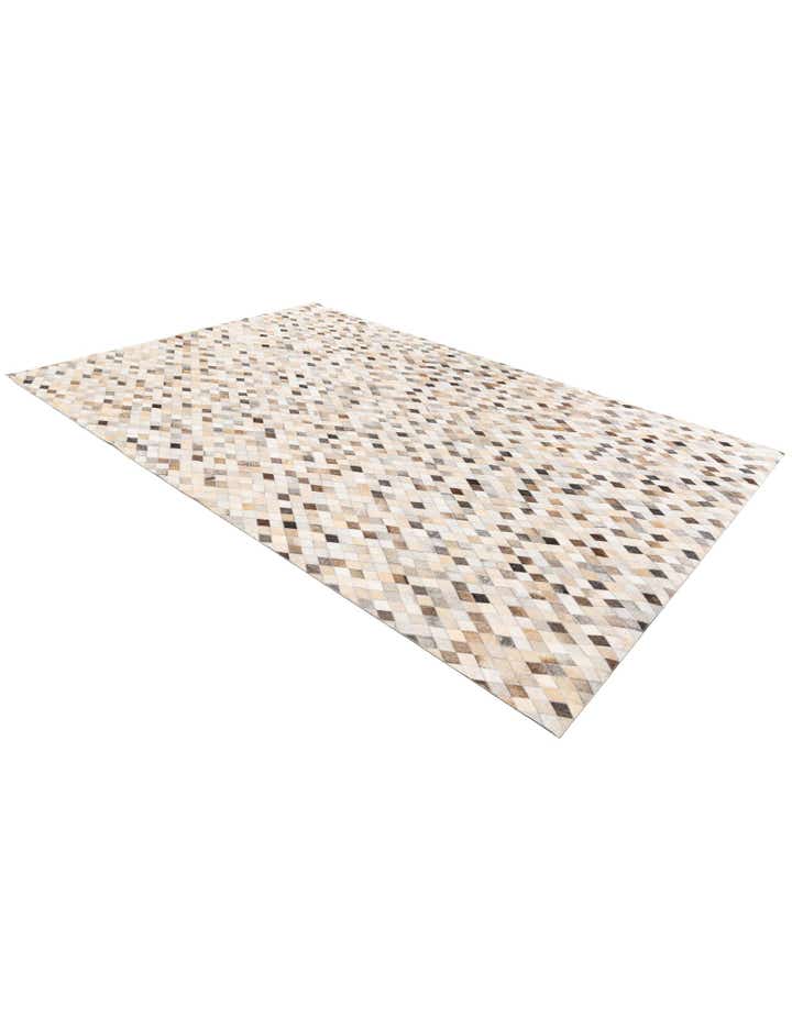 6' 7 x 9' 11 Cowhide Stocks Rug