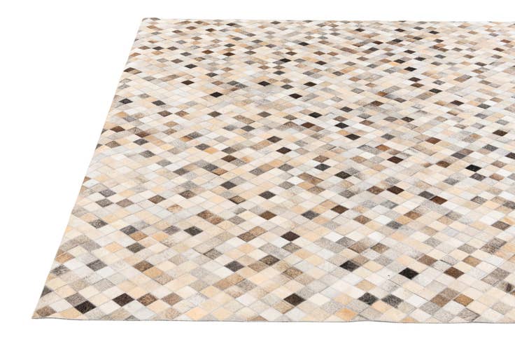 Detail image of 6' 7 x 9' 11 Cowhide Stocks Rug