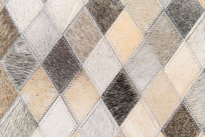 6' 7 x 9' 11 Cowhide Stocks Rug