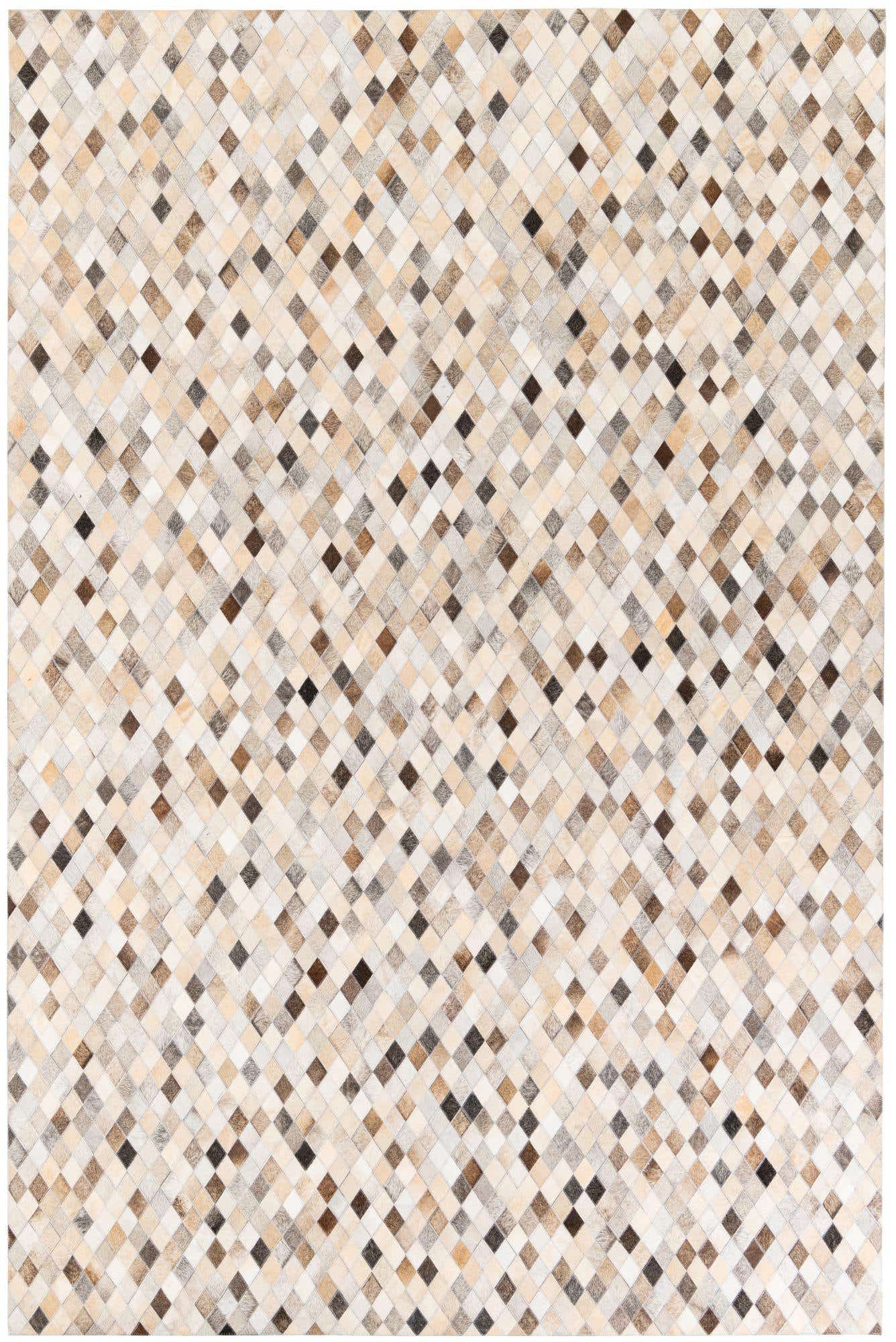 6' 7 x 9' 11 Cowhide Stocks Rug