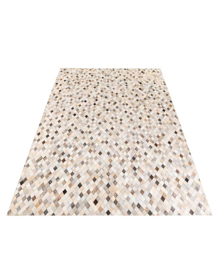 6' 8 x 9' 11 Cowhide Stocks Rug
