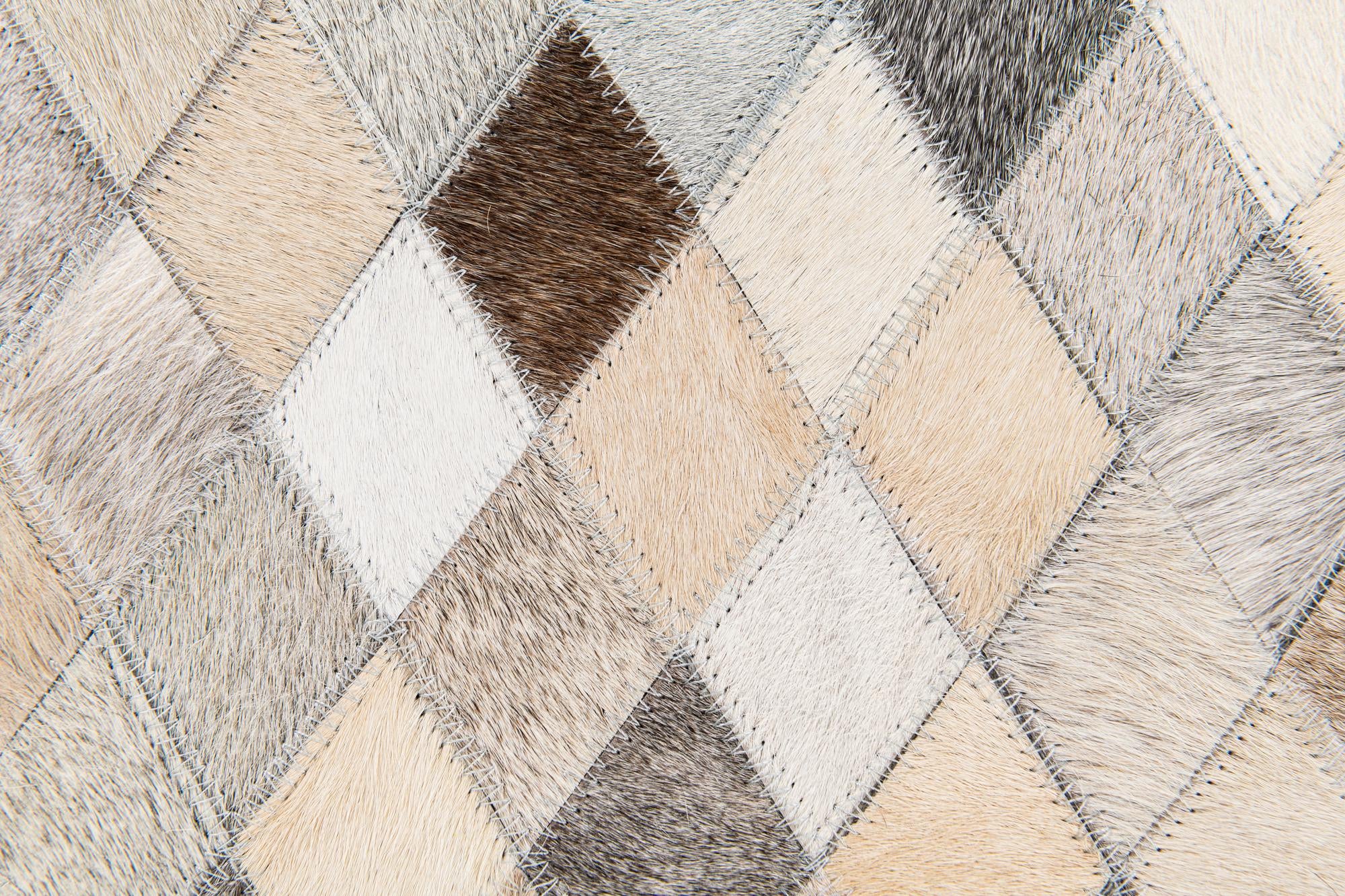 6' 8 x 9' 11 Cowhide Stocks Rug