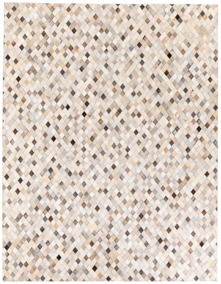 Detail image of 6' 8 x 9' 11 Cowhide Stocks Rug