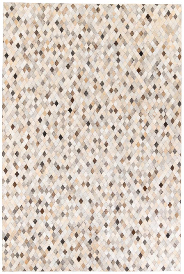 Detail image of 6' 8 x 9' 11 Cowhide Stocks Rug