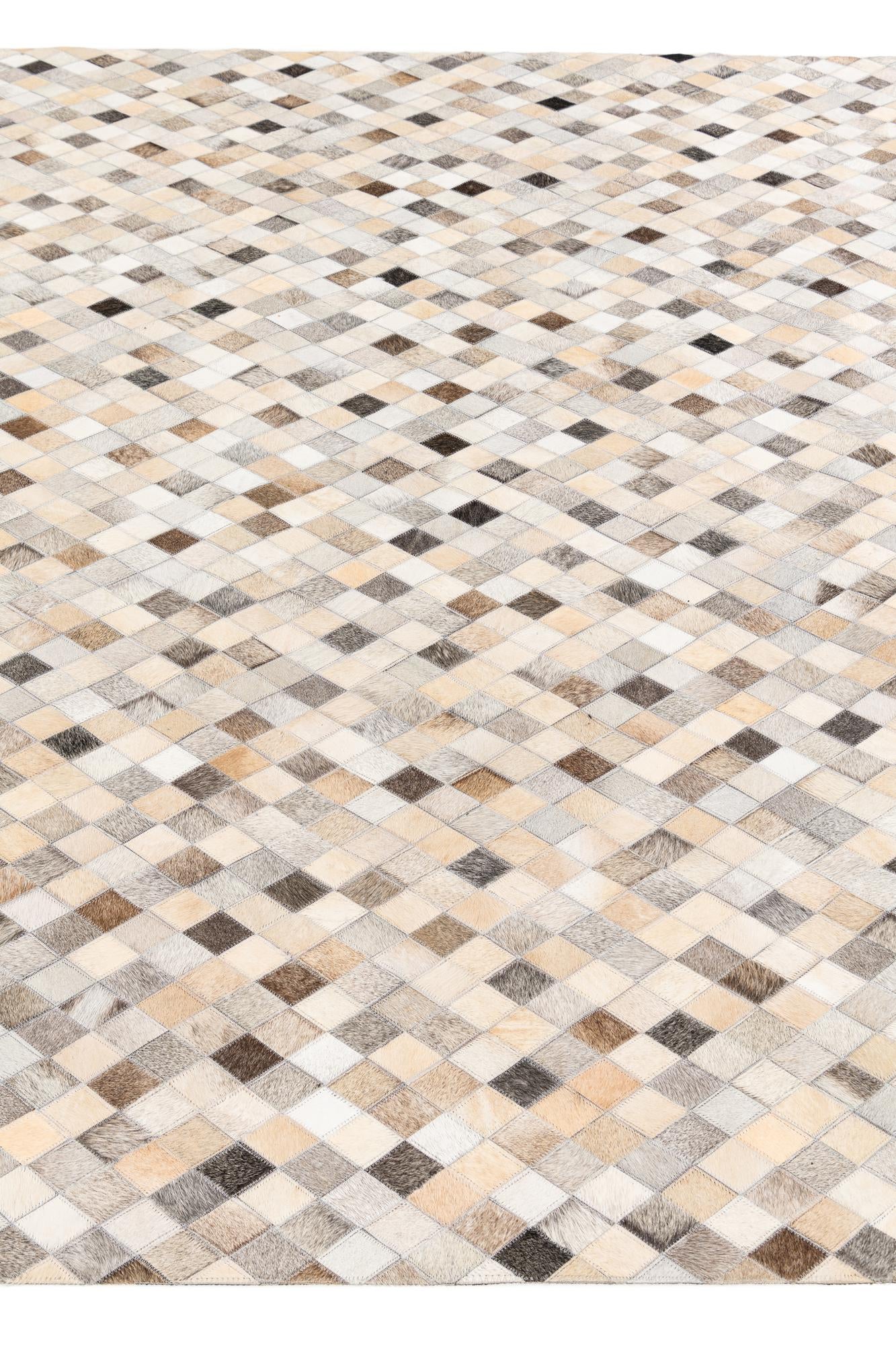 6' 8 x 9' 9 Cowhide Stocks Rug