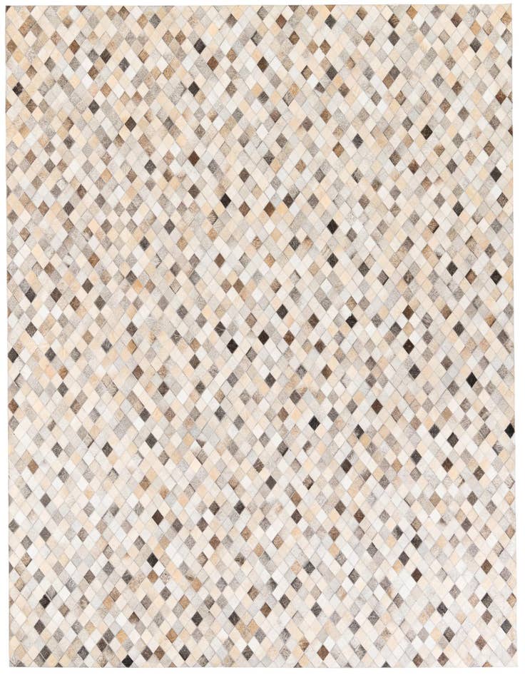 Detail image of 6' 8 x 9' 9 Cowhide Stocks Rug