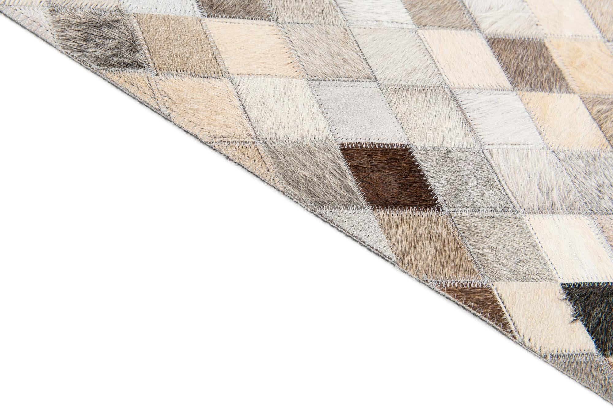 6' 8 x 9' 9 Cowhide Stocks Rug