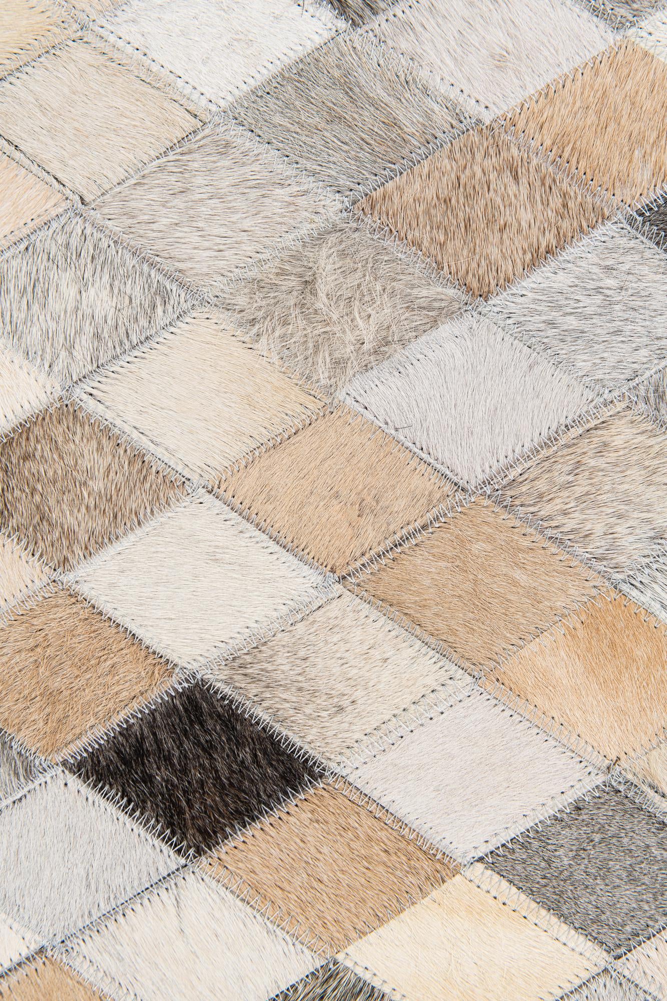 6' 8 x 9' 9 Cowhide Stocks Rug