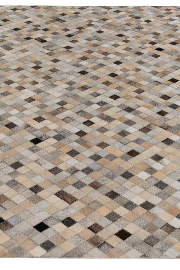 Detail image of 6' 9 x 9' 10 Cowhide Stocks Rug
