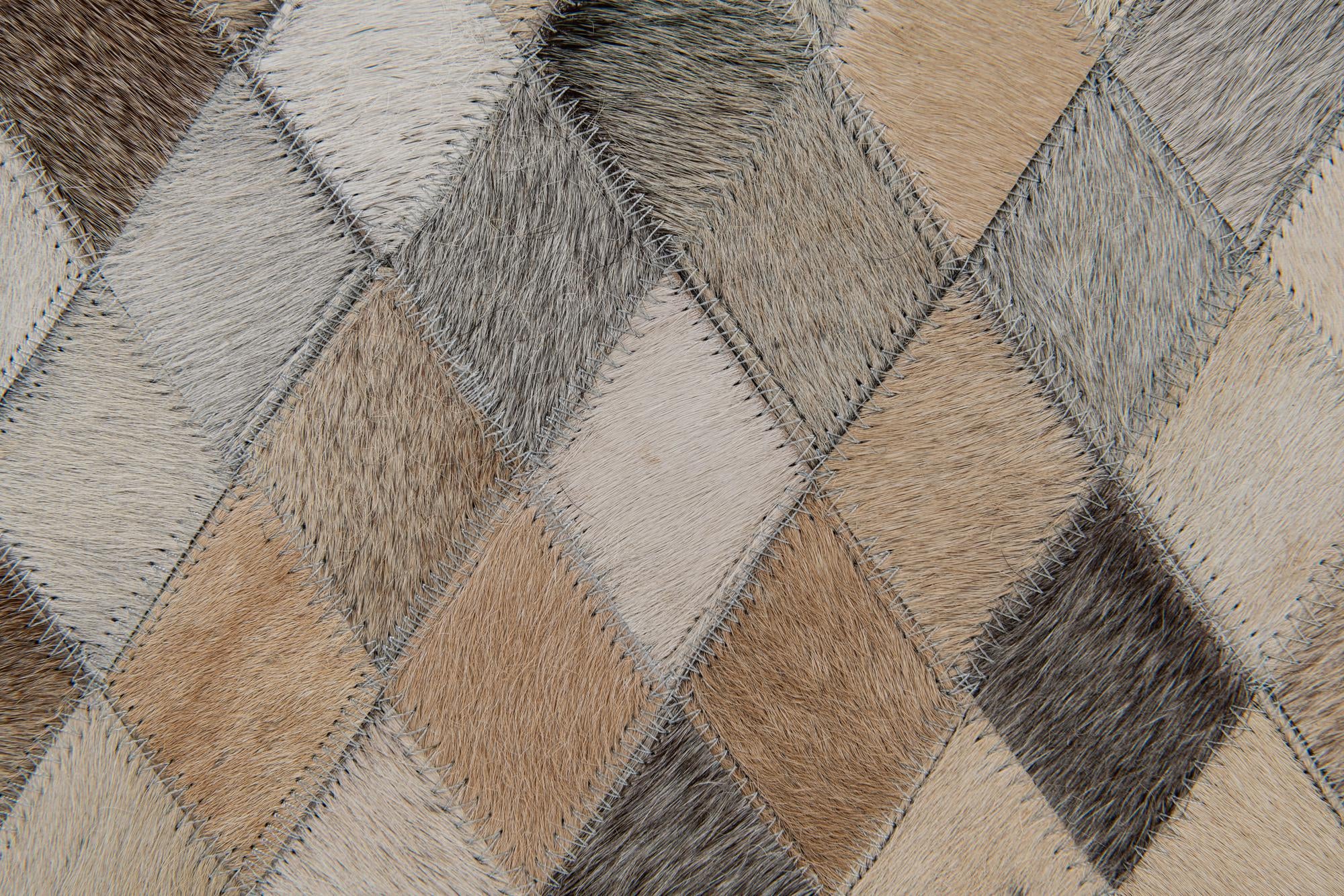 6' 9 x 9' 10 Cowhide Stocks Rug