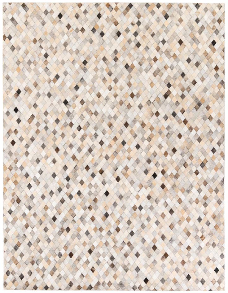Detail image of 6' 9 x 9' 10 Cowhide Stocks Rug